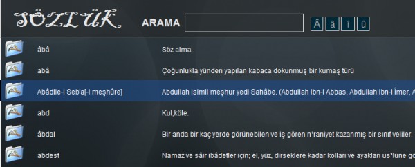 filemaker sözlük