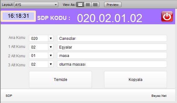 Saat, clock filemaker